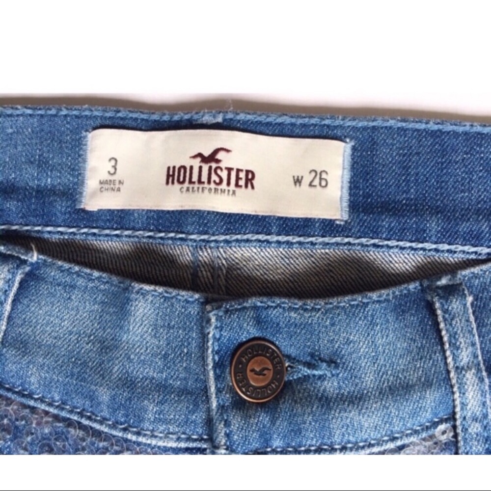Hollister Sequin Denim Shorts - Picture 9 of 9